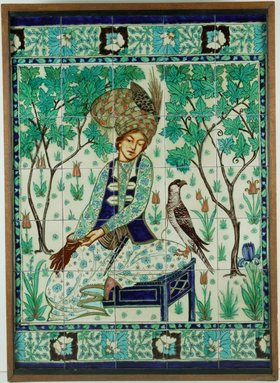 Persialainen falconer-laattapaneeli, Pilkington