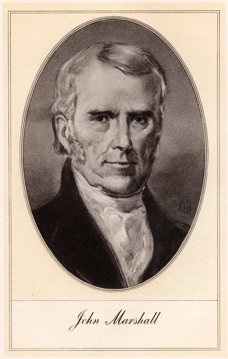John Marshall, amerikkalainen valtiomies ja juristi, 1900-luvun alku. tekijältä Gordon Ross