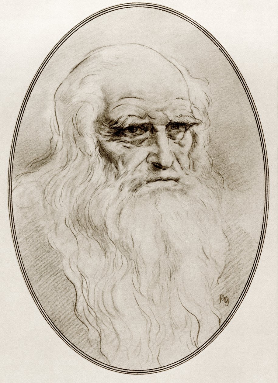Leonardo di ser Piero da Vinci teoksesta Living Biographies of Great Painters tekijältä Gordon Ross