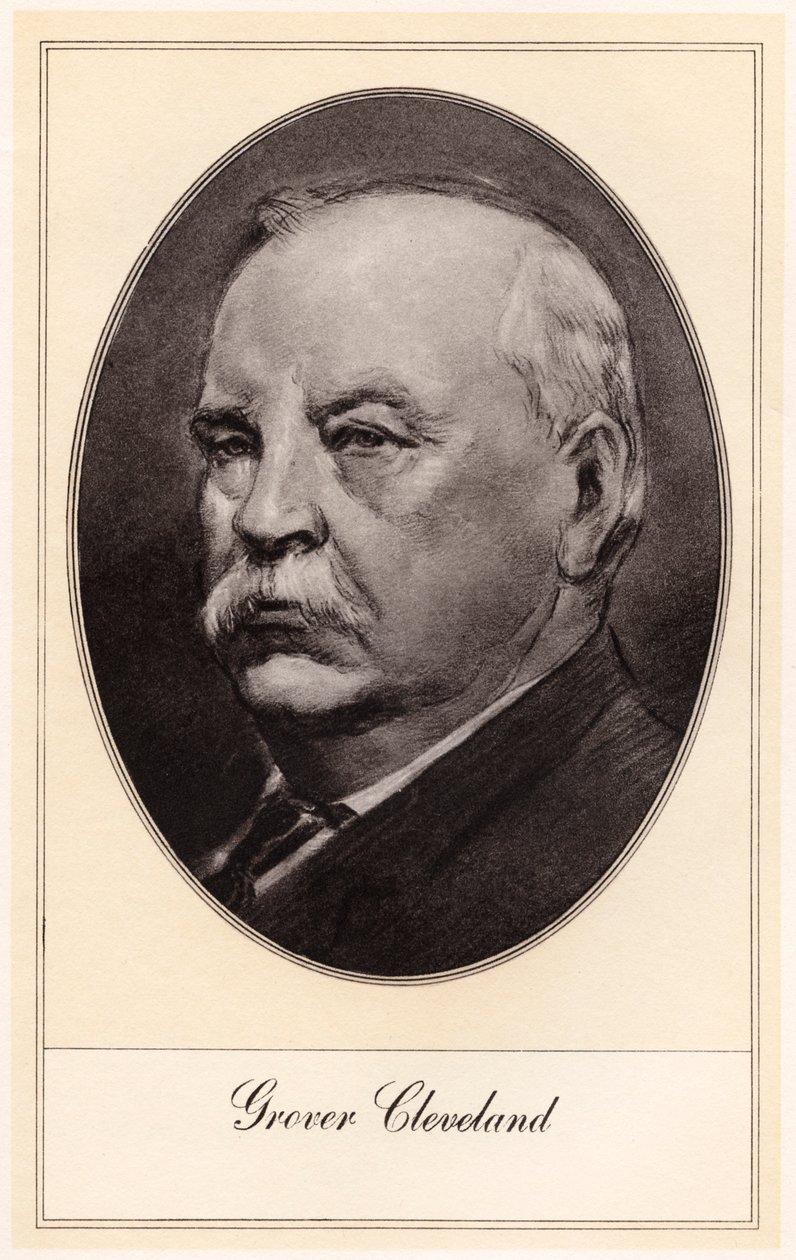 Stephen Grover Cleveland, 22. ja 24. Yhdysvaltain presidentti, 1900-luvun alku. tekijältä Gordon Ross