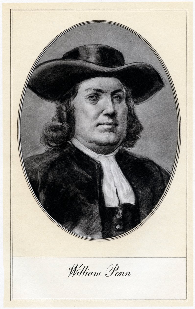 William Penn, Pennsylvanian perustaja 1900-luvun alussa. tekijältä Gordon Ross