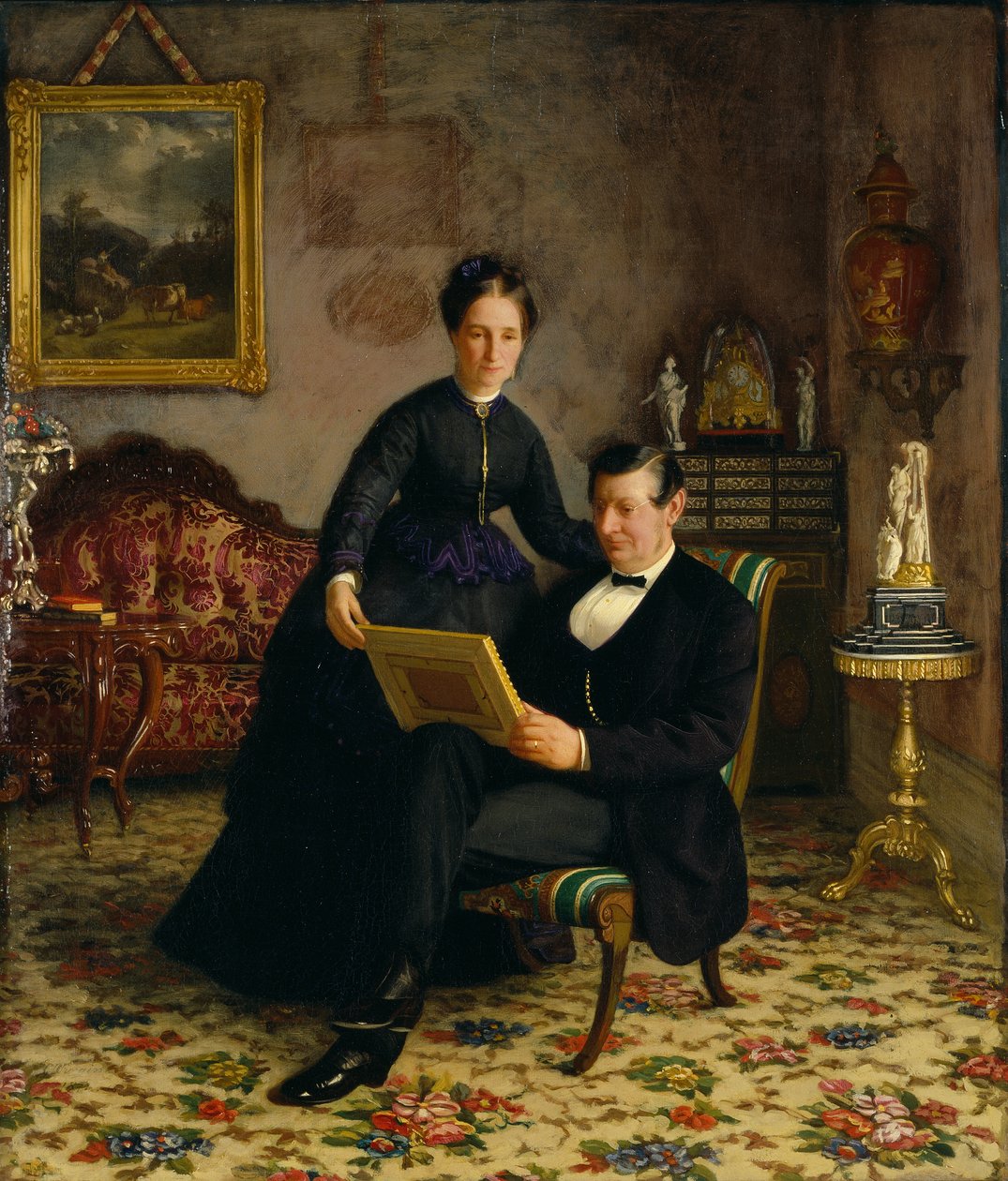 Robert Constantin ja Maria Eleonora Berggren ja Maria Eleonora Berggren tekijältä Gottfrid Virgin