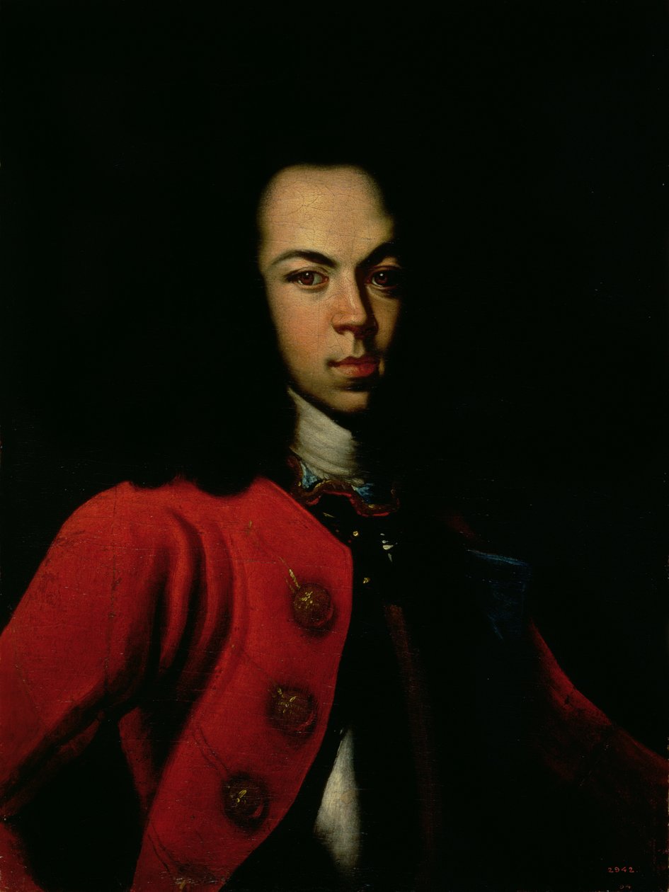 Tsarevitšin muotokuva Aleksei Petrovitš (1690-1718) 1710 tekijältä Gottfried Danhauer