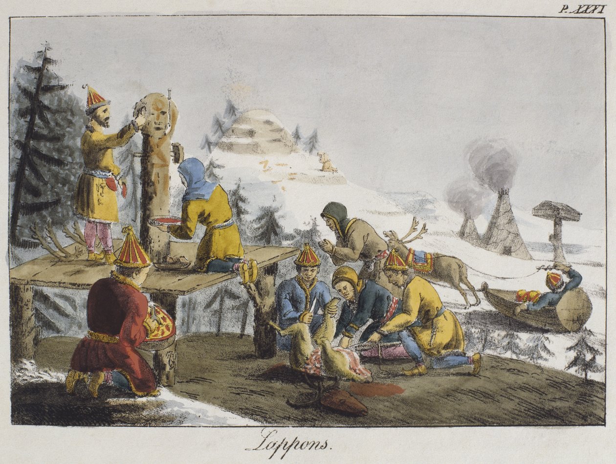 Lappilaiset tekijältä Gottfried or Godefroy Engelmann