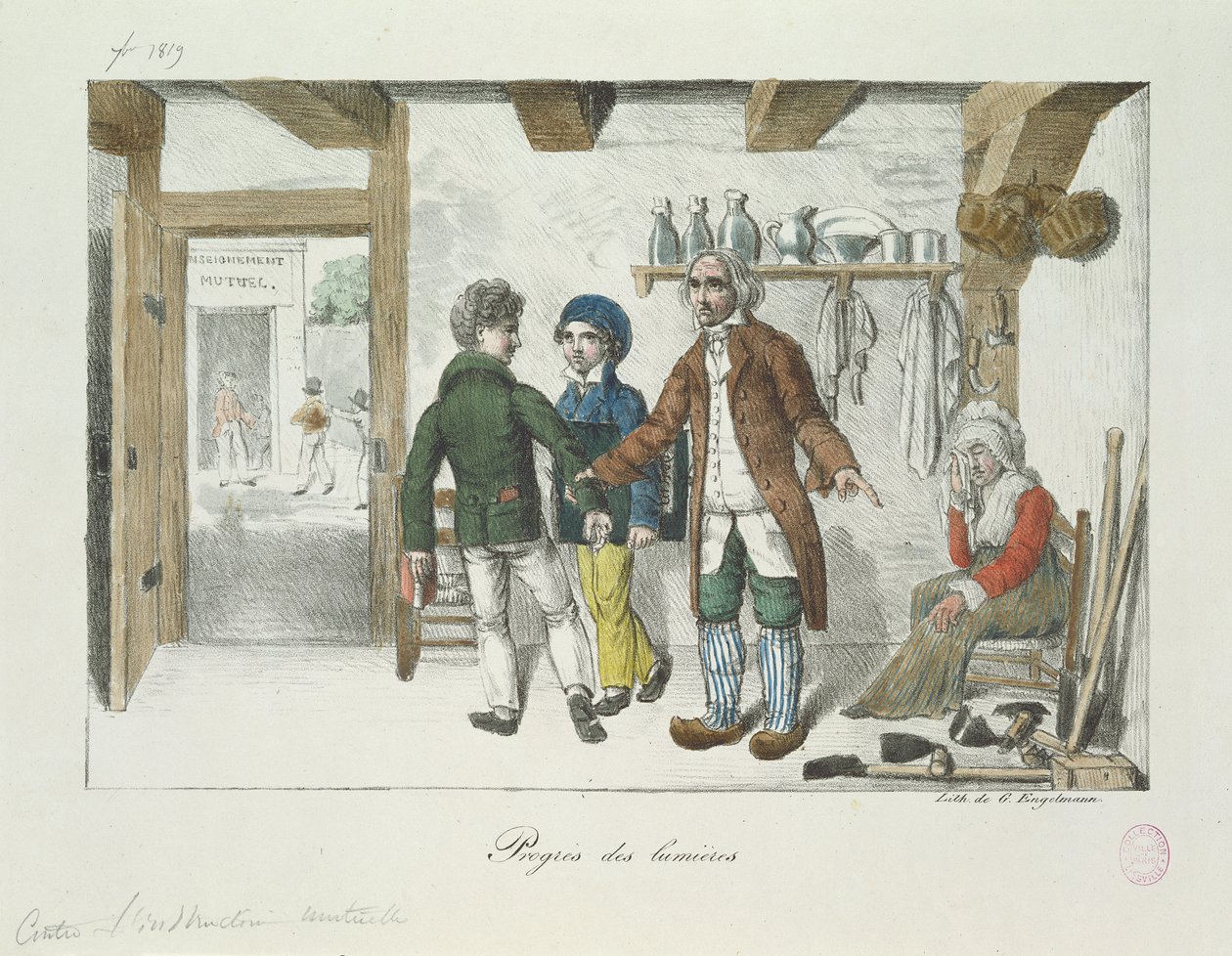 Valaistuksen edistyminen (koulutus), 1819 tekijältä Gottfried or Godefroy Engelmann