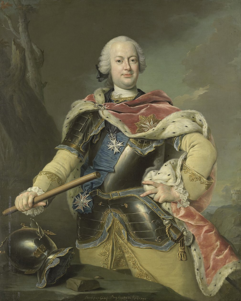 Frederick Christianin muotokuva, Saksin vaaliruhtinas 1722-1763, 1751 tekijältä Gottfried Boy