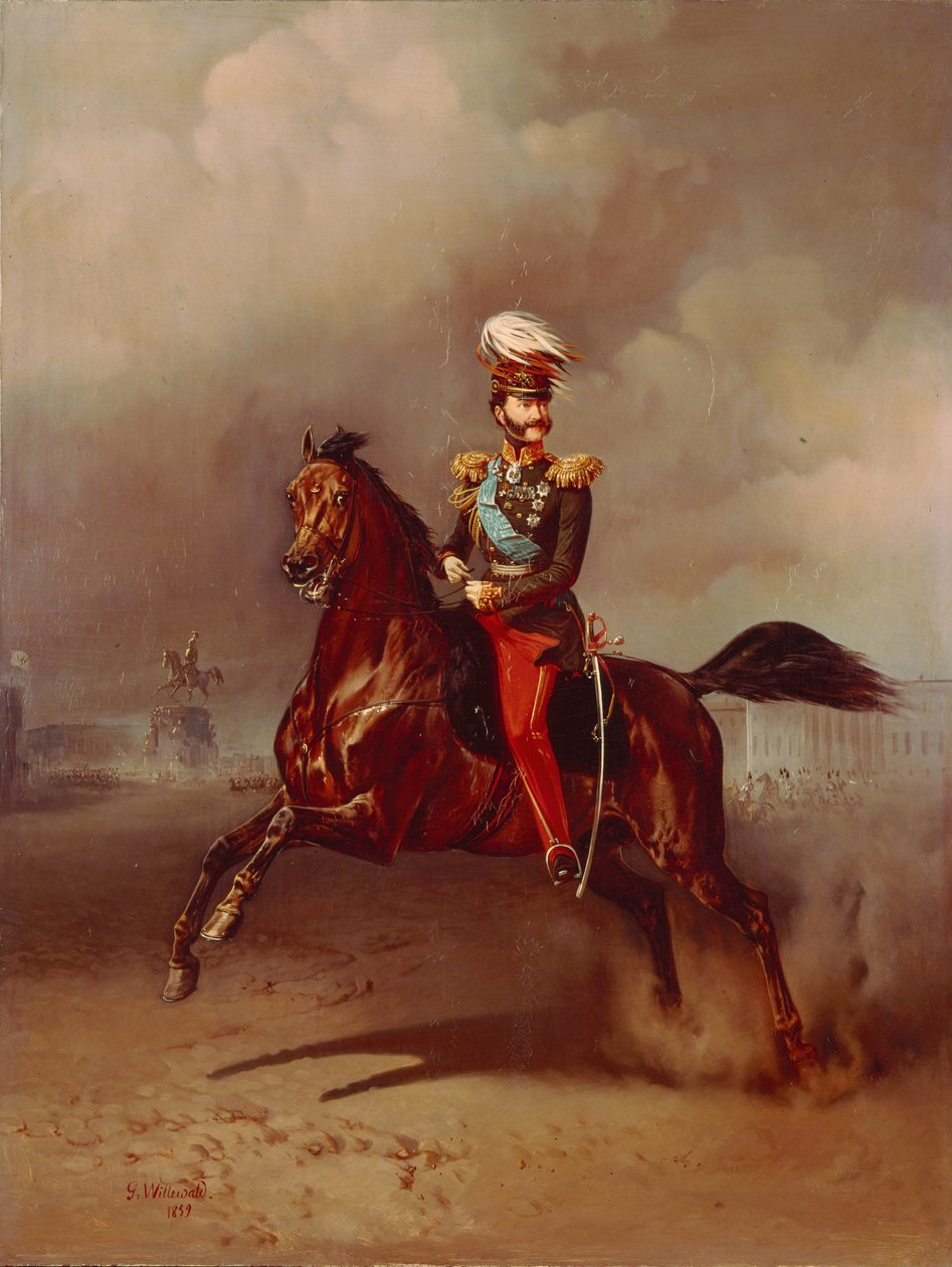 Kreivi Vladimir Fjodorovitš Adlerbergin muotokuva 1791-1884, 1859 tekijältä Gottfried Willewalde