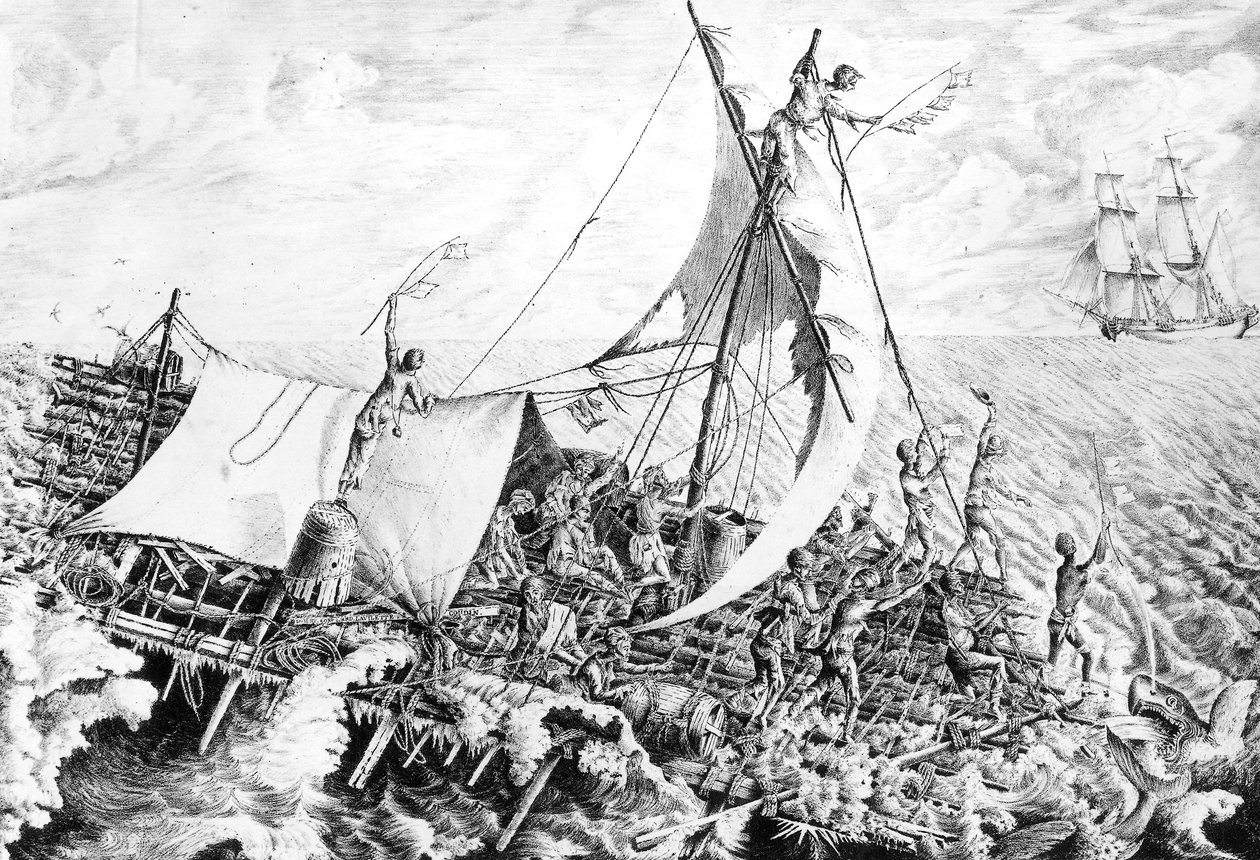 Meduusan lautta heinäkuu 15 tekijältä Gottfried or Godefroy Engelmann
