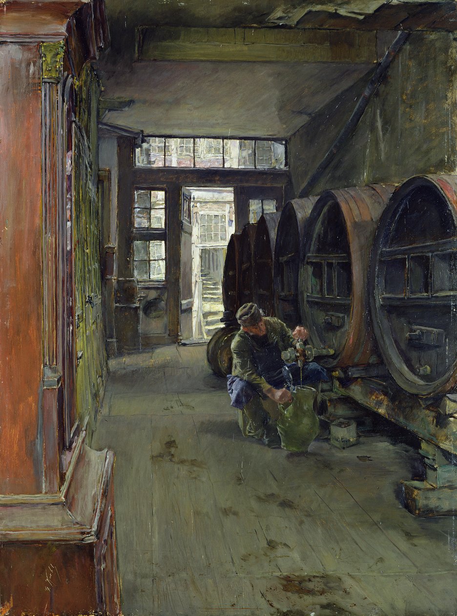 Hampurin etikkatehtaalla, 1891 tekijältä Gotthardt Johann Kuehl