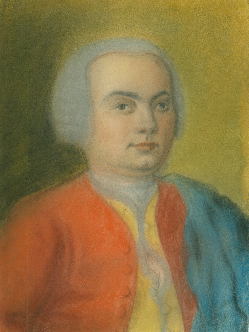 Pastellbildnis Carl Philipp Emanuel Bachs tekijältä Gottlieb Friedrich Bach