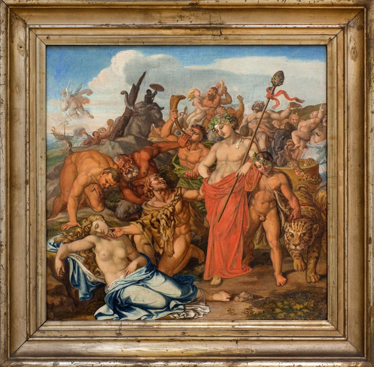 Bacchus ja Ariane. Gottlieb Schickin (1776-1812) maalaus, öljy kankaalle tekijältä Gottlieb Schick