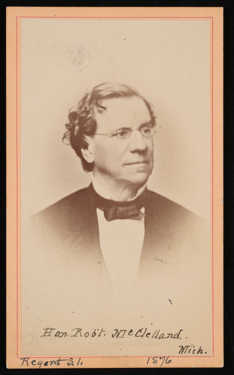 Robert McClellandin muotokuva 1807-1880, 1876. tekijältä Gottschalk Grelling