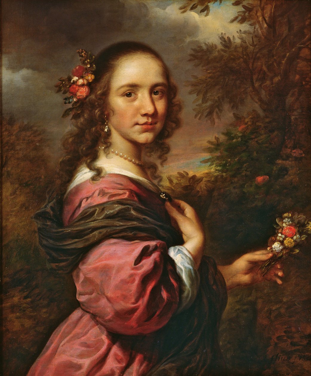 Naisen muotokuva, 1658 tekijältä Govaert Flinck