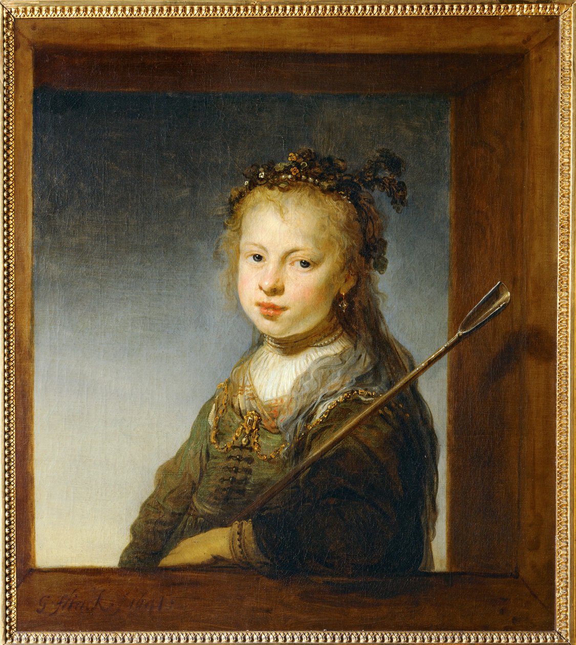 Pieni tyttö paimentolaisena ... tekijältä Govaert Flinck