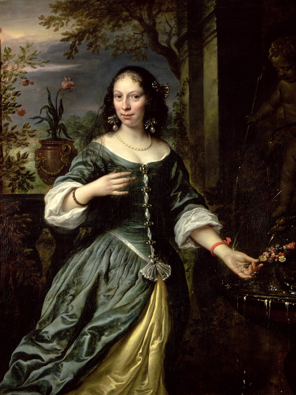 Muotokuva Margaretha Tulpista morsiamena, 1655 tekijältä Govaert Flinck