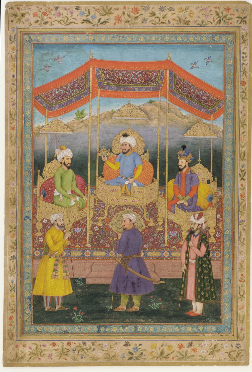 Mughal-hallittajien esi-iän ryhmä, 1700-luku. tekijältä Govardhan