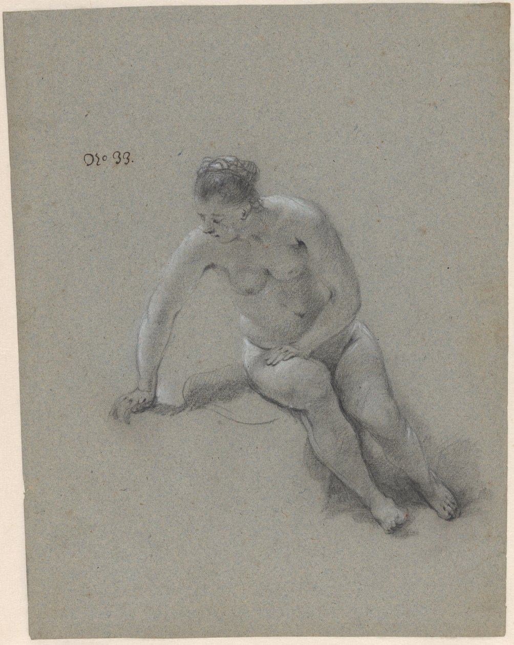 Istuva nainen tekijältä Govert Flinck (attributed to)