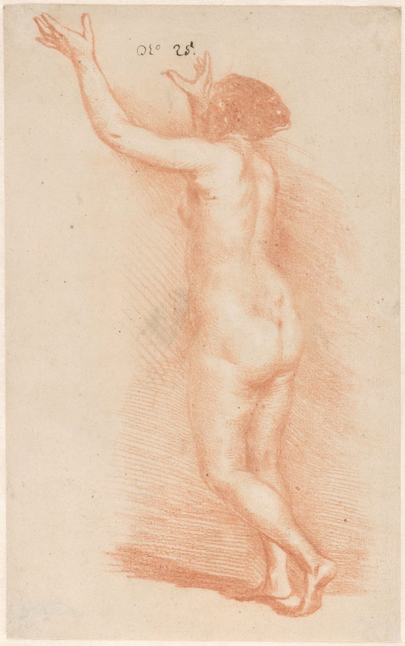 Pysyvä nainen kädet kohotettuina tekijältä Govert Flinck (attributed to)