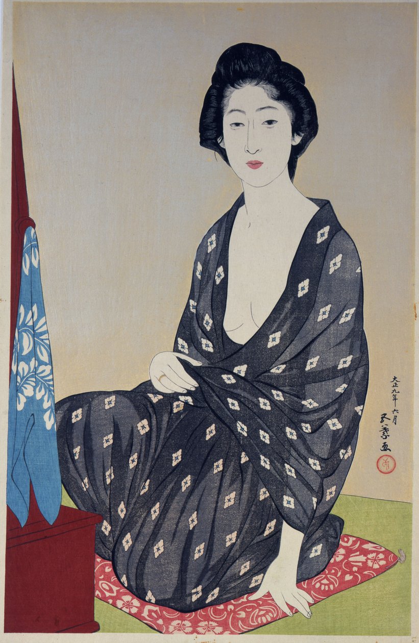 Natsugoromo no onna (Nainen kesävaatteessa) tekijältä Goyo Hashiguchi