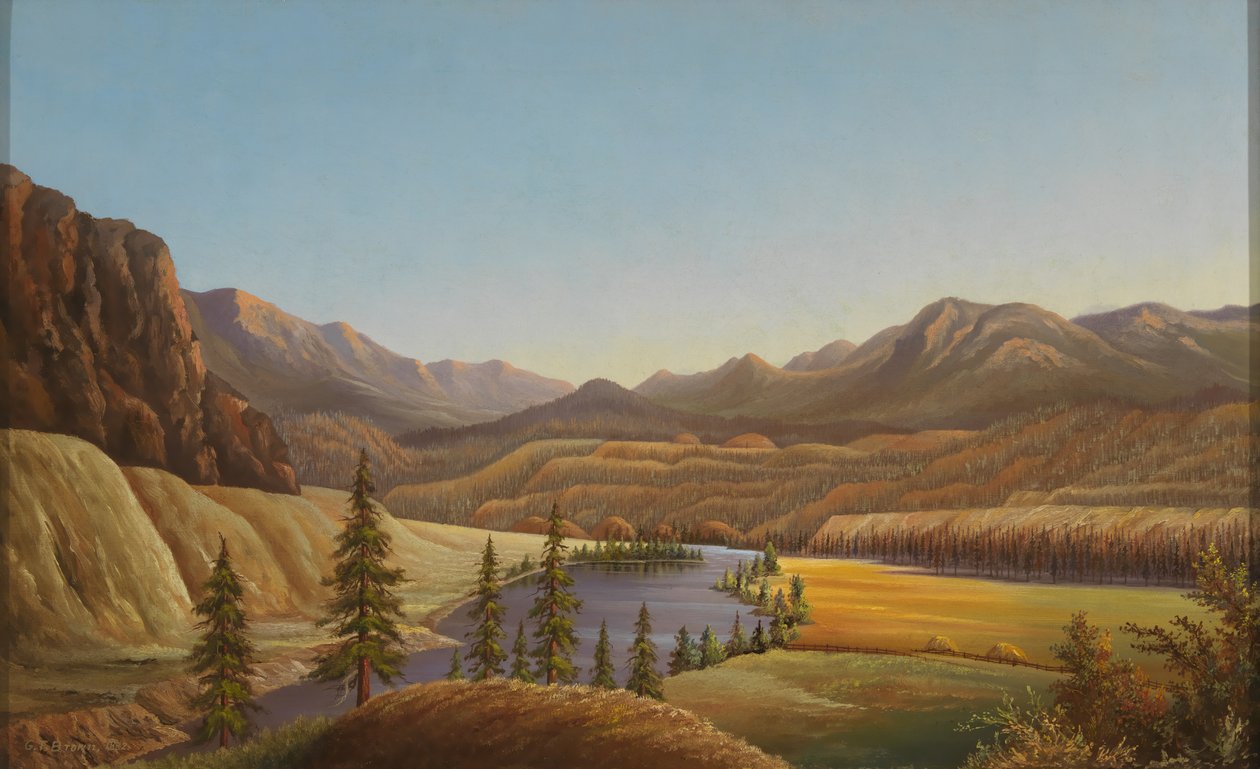 Näkymä Okanagan-järvelle, Brittiläinen Kolumbia tekijältä Grafton Tyler Brown
