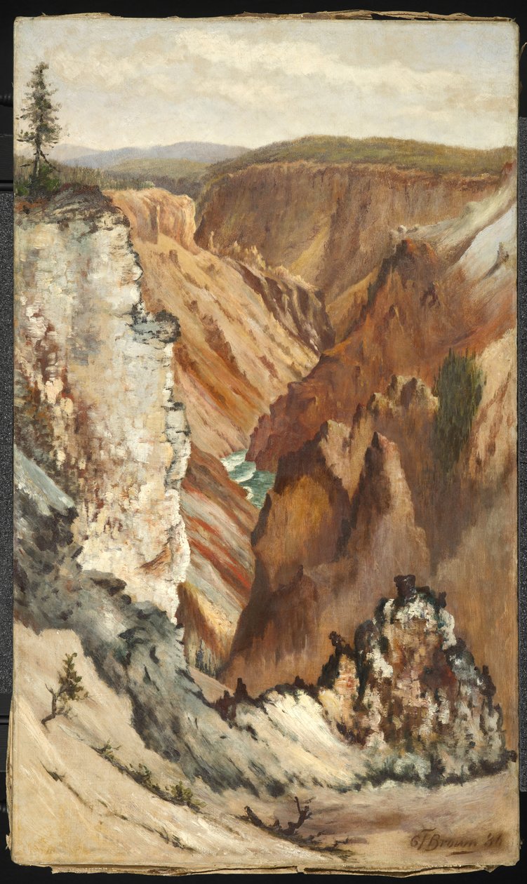Näkymä Yosemiten laaksoon, 1886 tekijältä Grafton Tyler Brown
