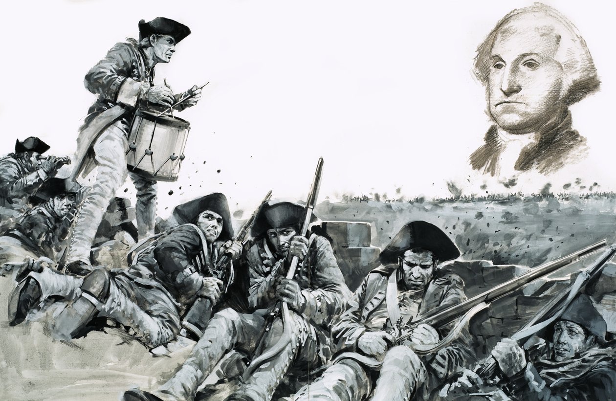 Rumpali hakkaa neuvottelupyyntöä Yorktownin taistelussa... tekijältä Graham Coton