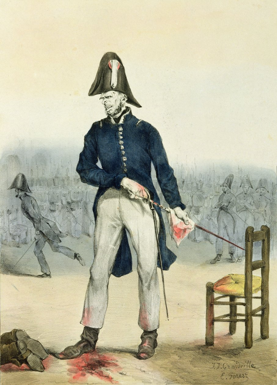 Yleinen järjestys hallitsee myös Pariisissa, 1831 tekijältä Grandville