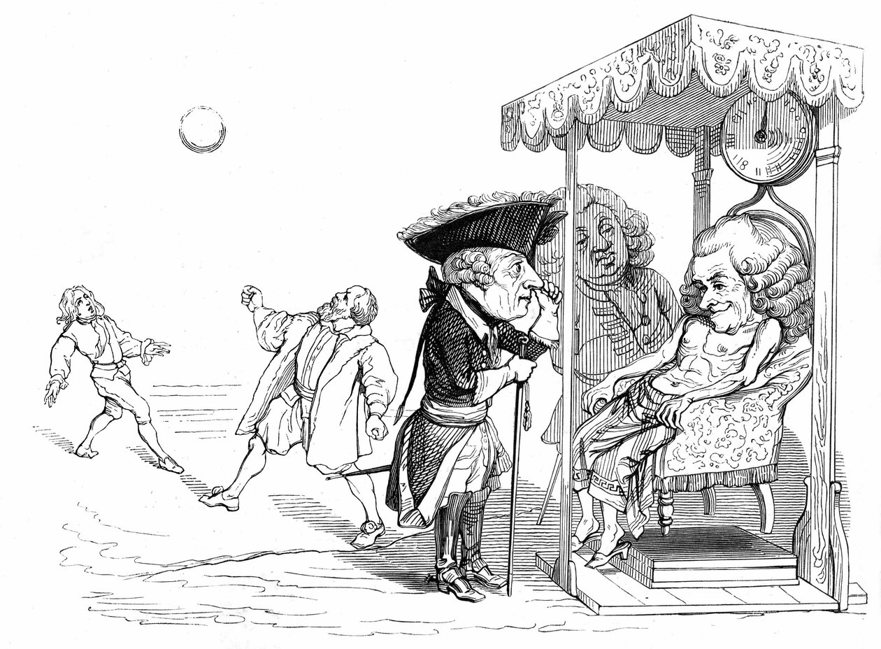 Kuvitus Henri Fournierin romaaniin "Un Autre Monde". tekijältä Grandville (1803 47)