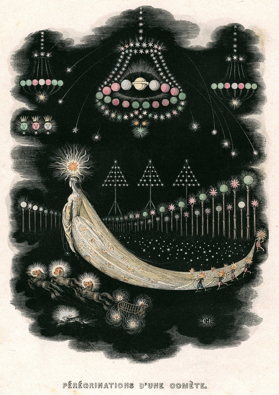 Kuvitus Henri Fournierin romaaniin "Un Autre Monde". tekijältä Grandville (1803 47)