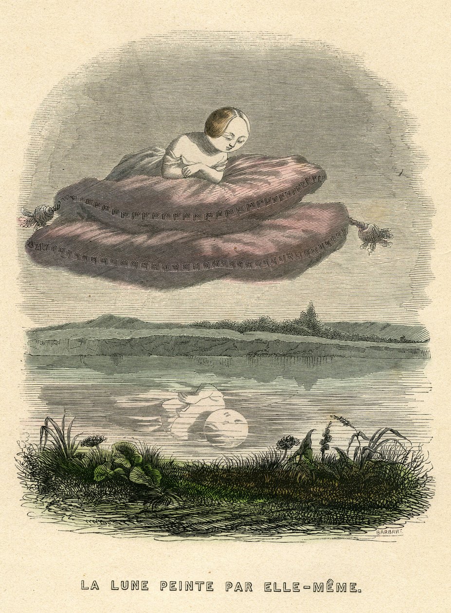 Kuvitus Henri Fournierin romaaniin "Un Autre Monde". tekijältä Grandville (1803 47)