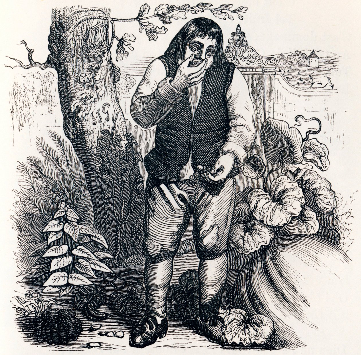 Tammenterho ja kurpitsa (Le gland et la citrouille) - La Fontainen tarinoita tekijältä Grandville