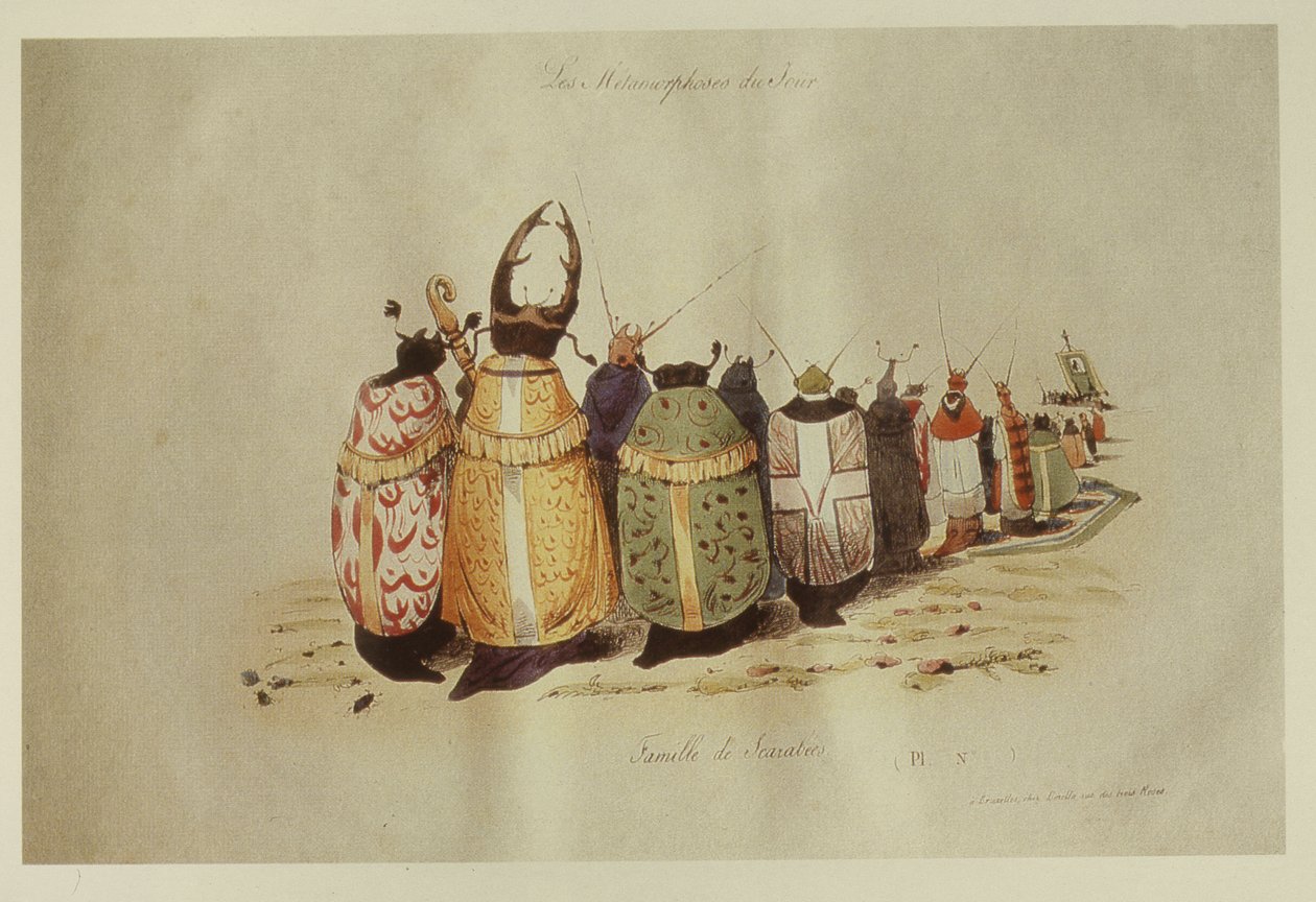 Scarabs perhe, 1828-29 tekijältä Grandville