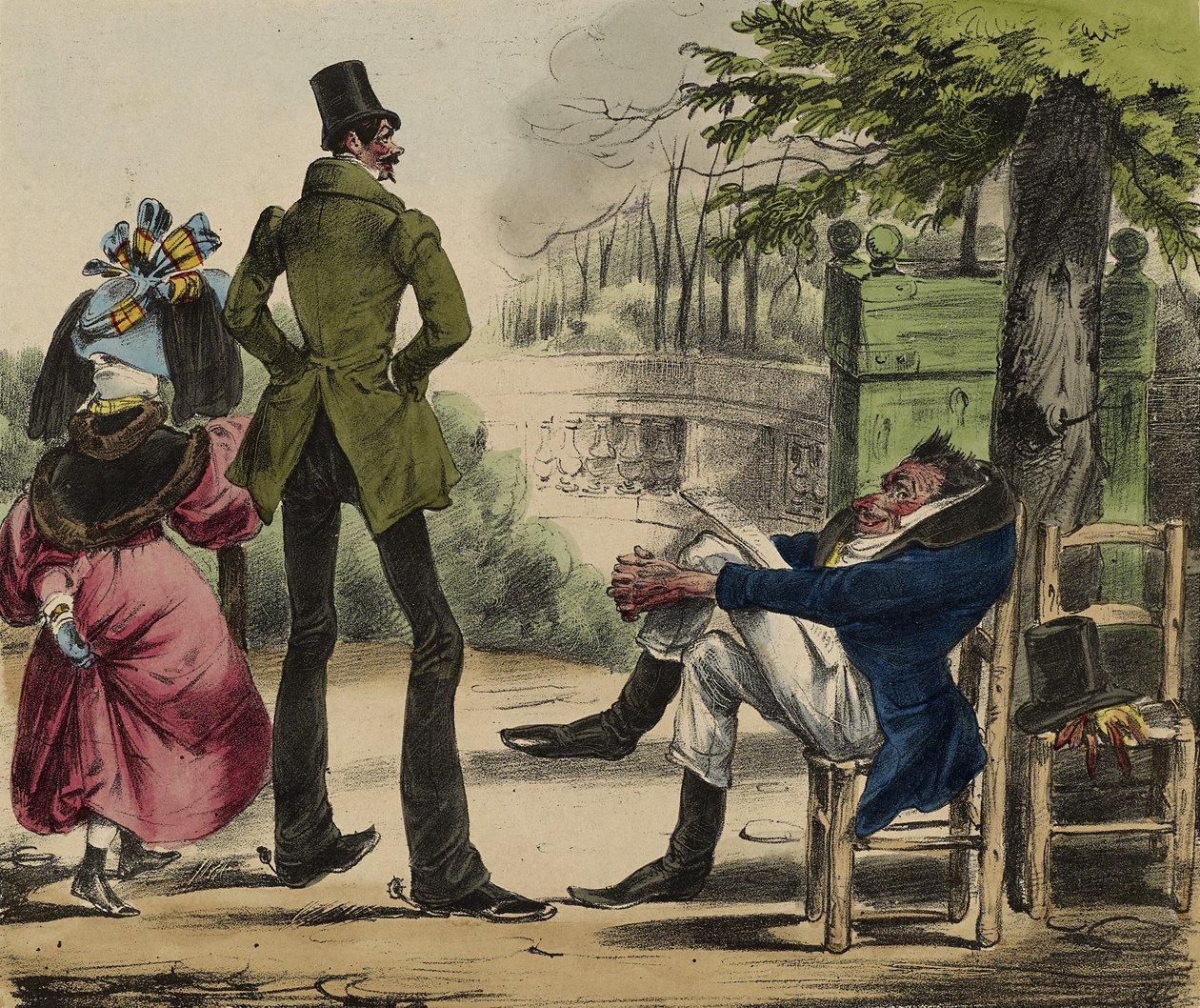 La Caricature; Nro 13, 1830-35 (käsinvärinen lito) tekijältä Grandville 1803 47 Grandville 1803 47