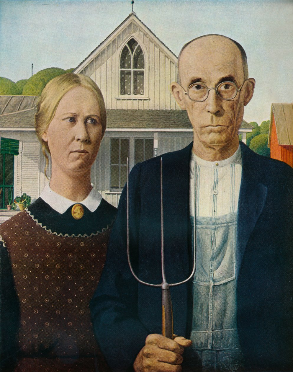 Amerikkalainen gootti, 1930 tekijältä Grant Wood