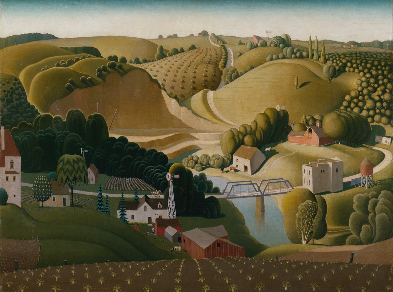 Stone City, Iowa tekijältä Grant Wood