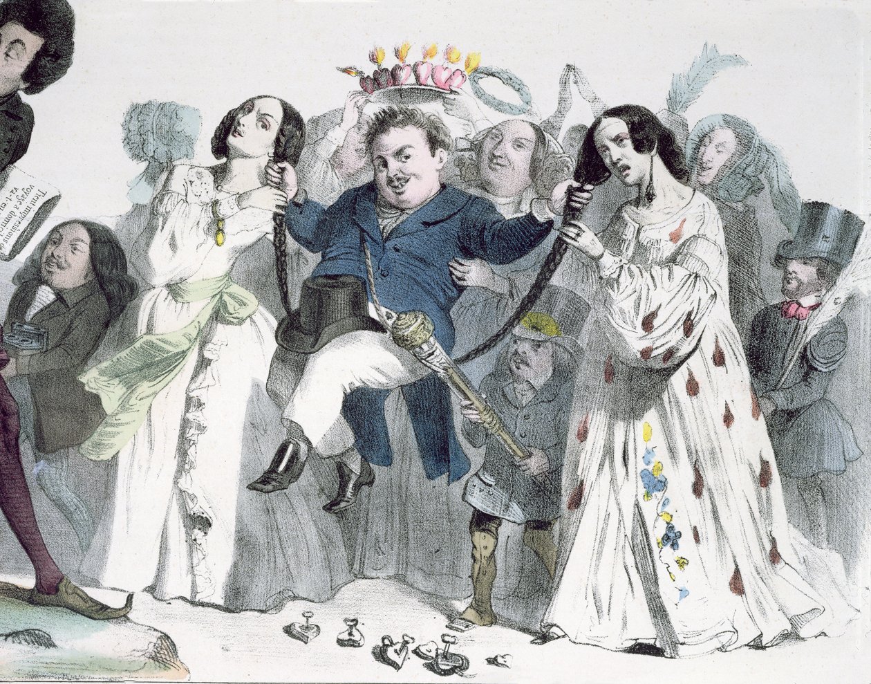 Honore de Balzacin karikatyyri (1799-1850) tekijältä Granville