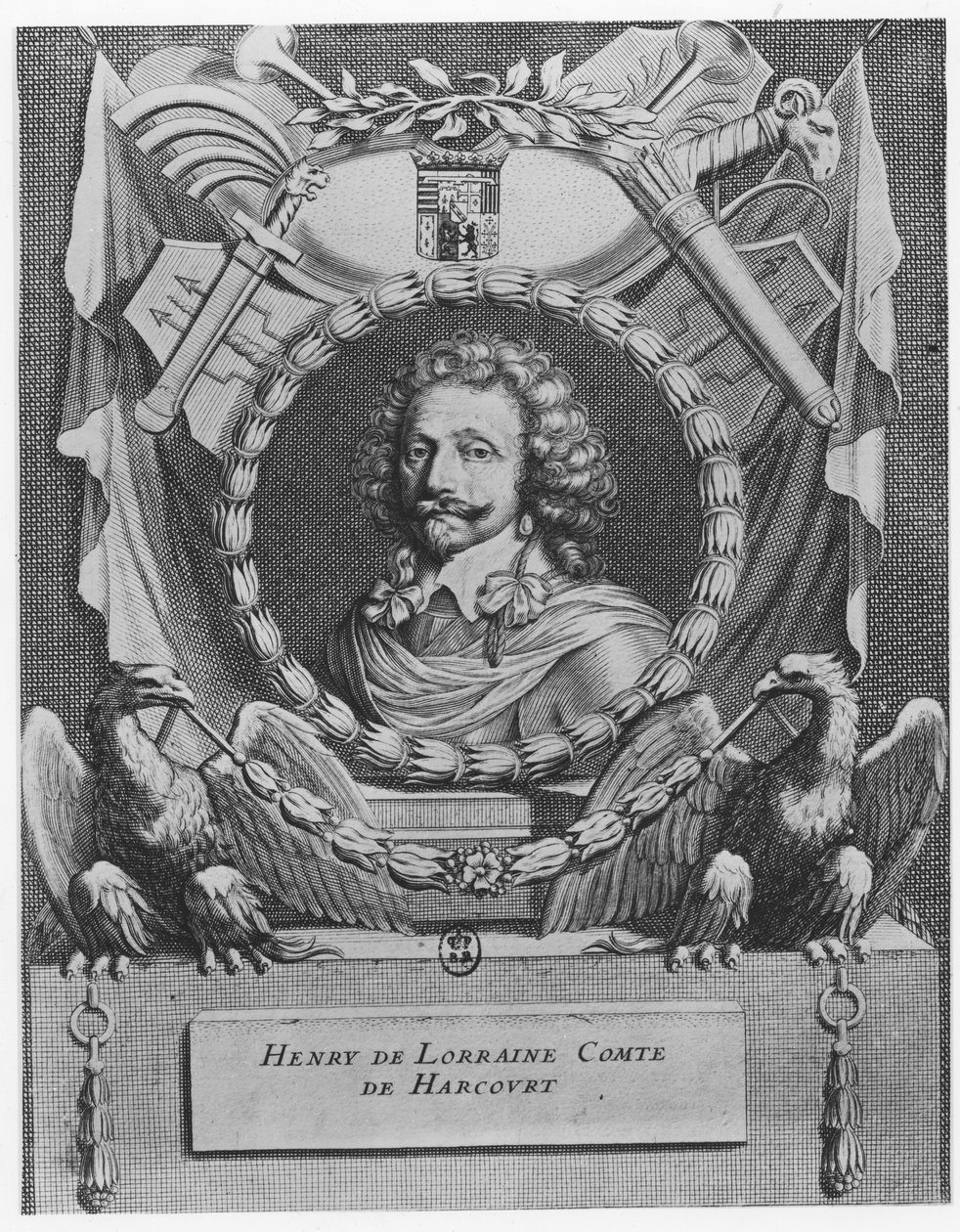 Henri de Lorraine, Harcourtin kreivi tekijältä Gérard Edelinck