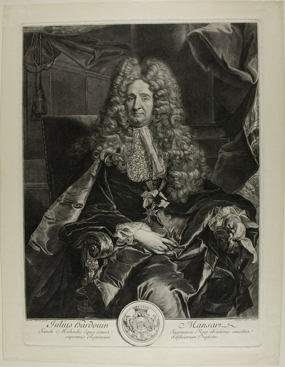 Jules Hardouin-Mansart tekijältä Gérard Edelinck