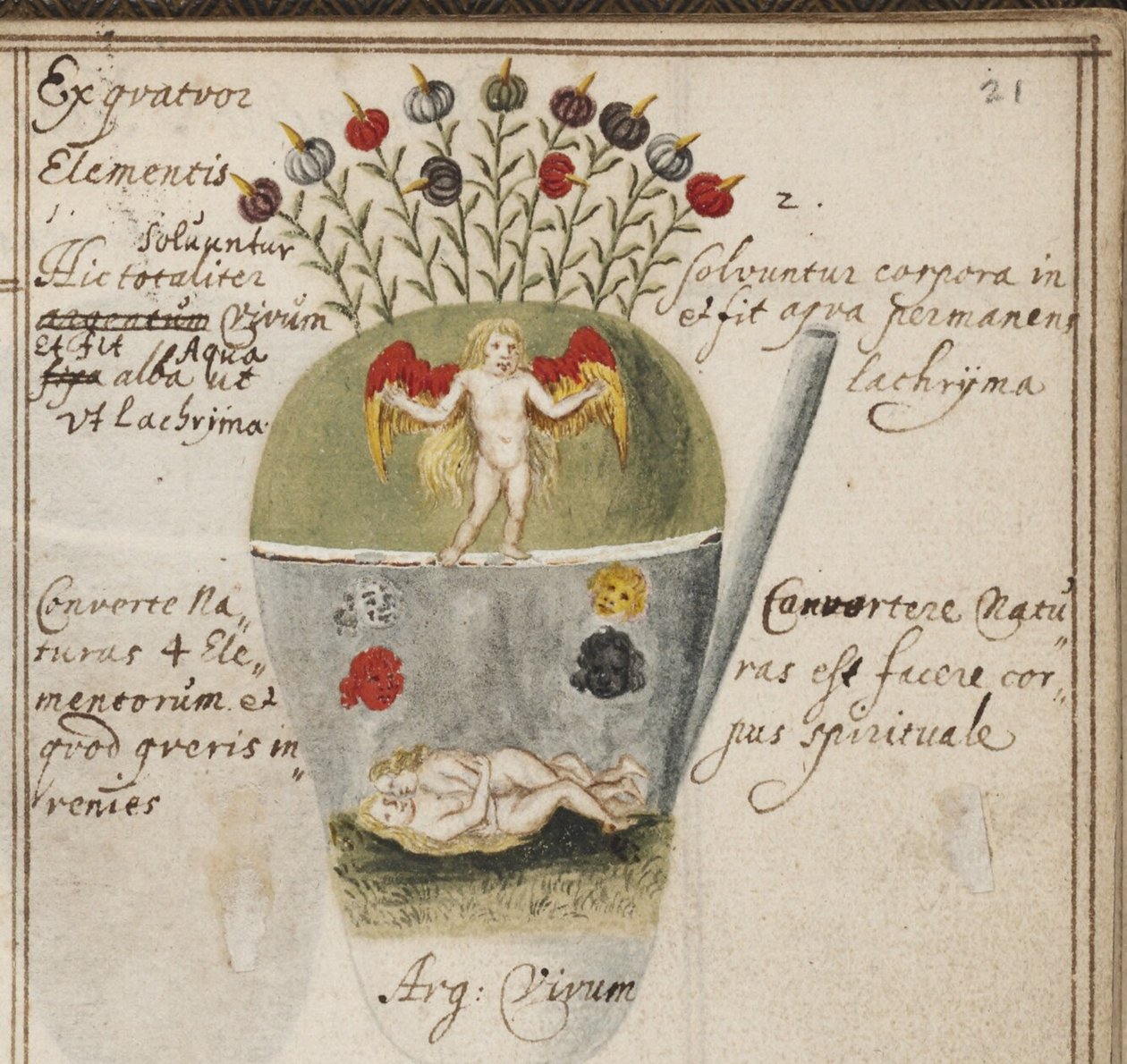 Alkemiallinen muistikirja, c. 1620 tekijältä Grasshoff