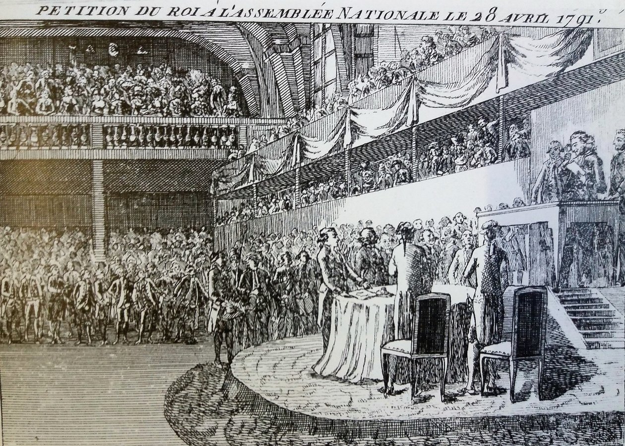 Le roi Louis XVI vaatii à l