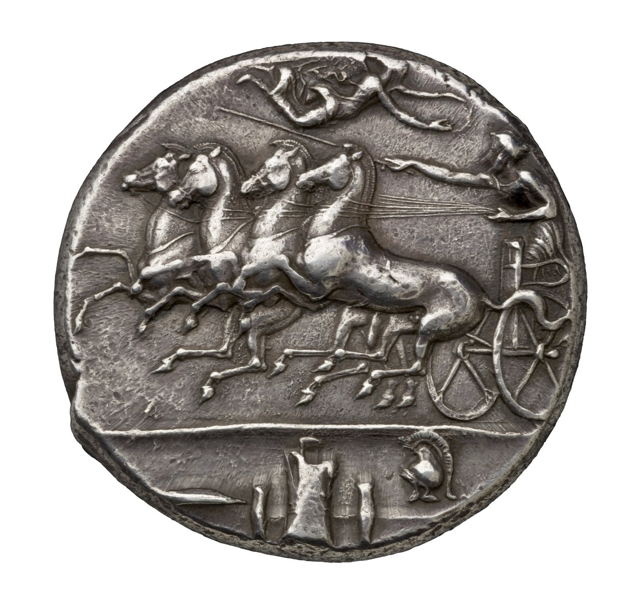 Antiikin Kreikan hopearaha Syrakusasta, 404-390 eKr. (hopea) tekijältä Greek