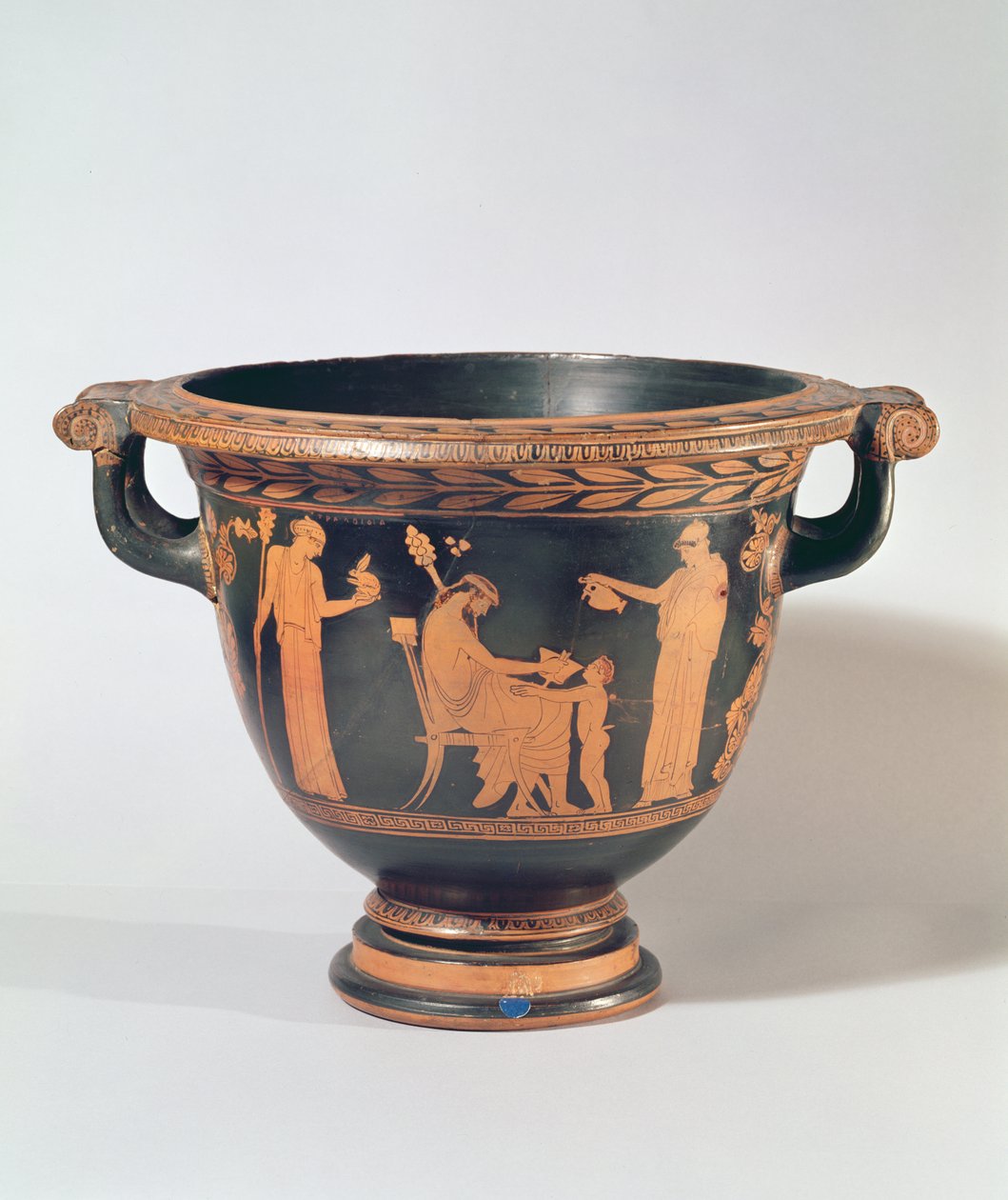 Ullakon punahahmoinen kellokraatteri, n. 450-440 eKr. (keramiikka) tekijältä Greek