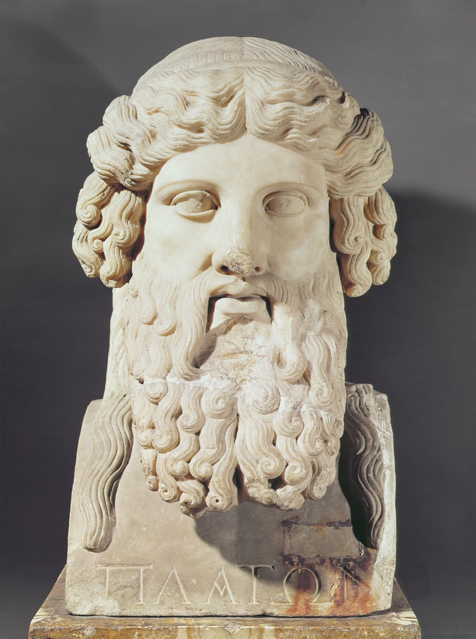 Platonin rintakuva (n. 428–348 eKr.) tekijältä Greek