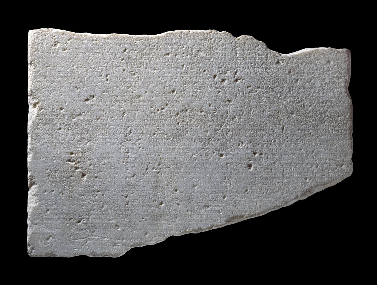 Fragmentti Parian-marmorista, noin 264 eKr. (marmori) tekijältä Greek