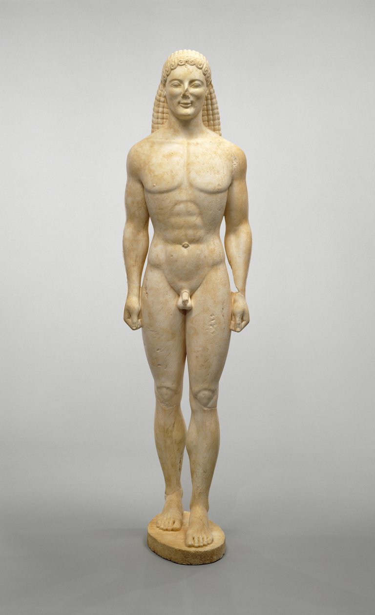Kouros, noin 530 eKr. (Dolomiittimarmori) tekijältä Greek