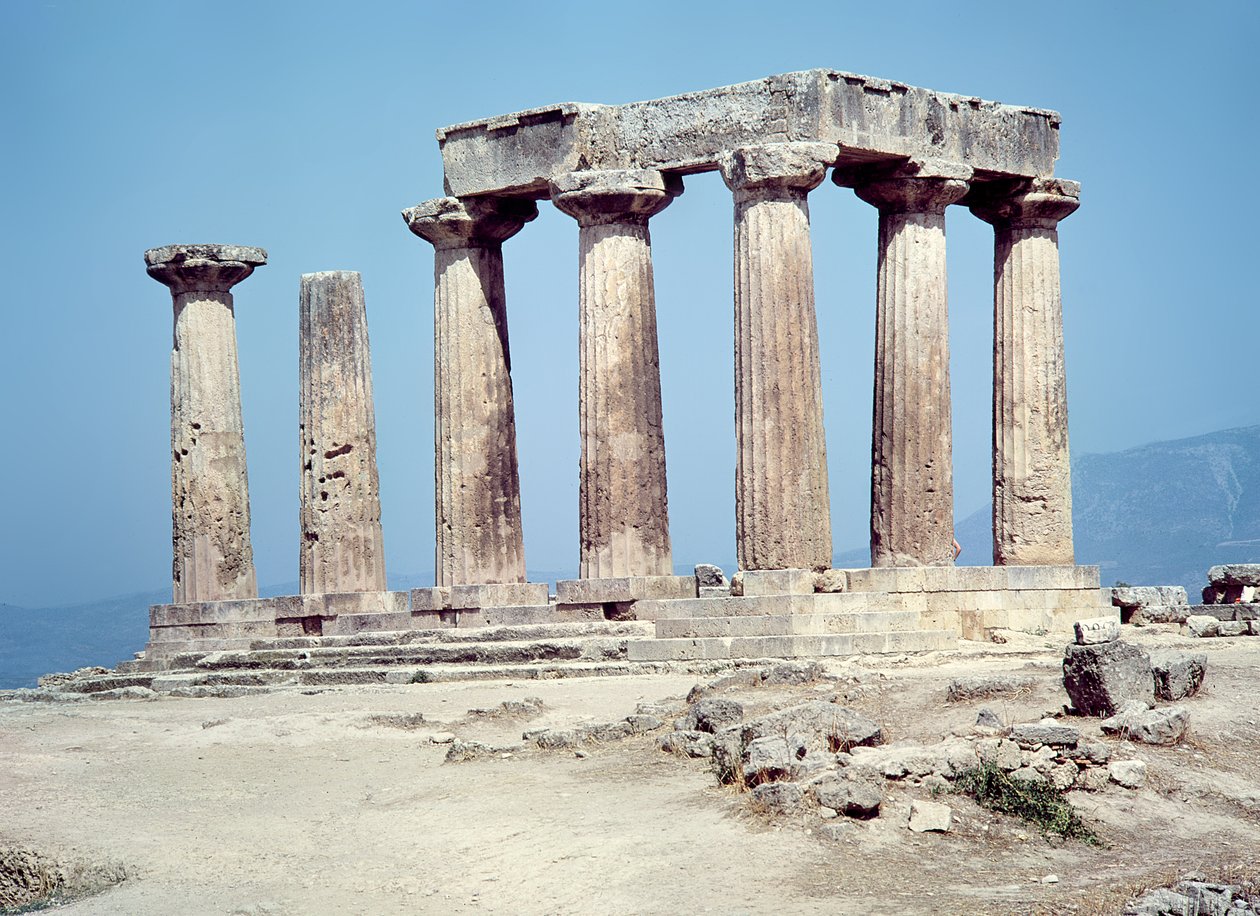 Apollon temppelin rauniot, noin 550 eaa tekijältä Greek