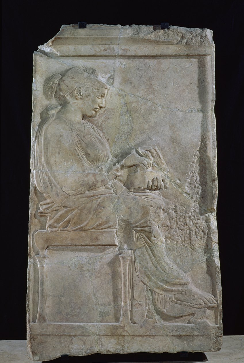 Stele Philis, Spartan kuninkaan Cleomenesin tytär (marmori) tekijältä Greek