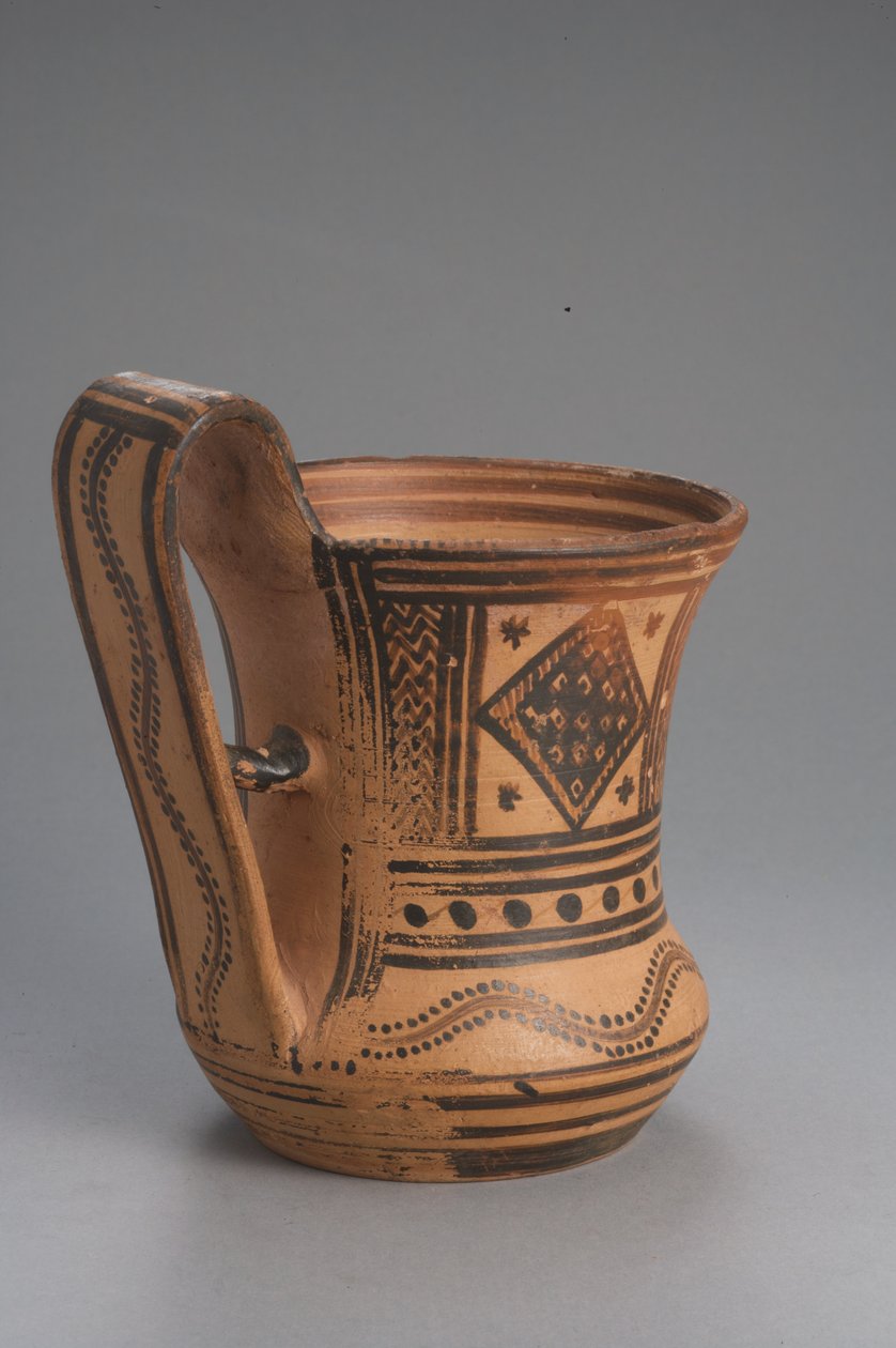 Tankard, geometrinen jakso (terrakotta) tekijältä Greek