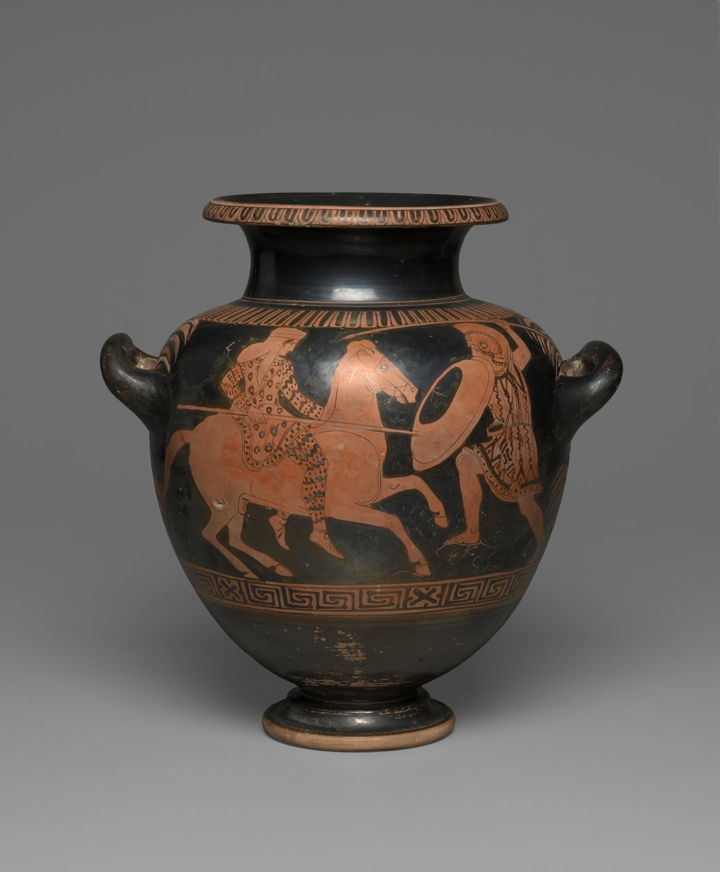 Ullakon punahahmoiset stamnos, 440-430 eKr. (keraamiset) (katso myös 342002) tekijältä Greek