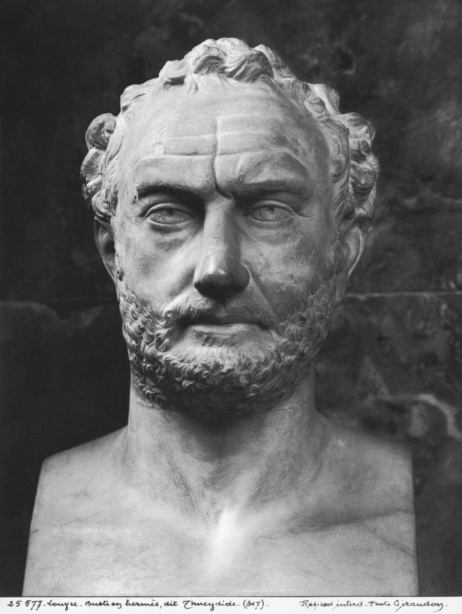 Miehen herm, sanotaan olevan Thukydides (marmori) tekijältä Greek